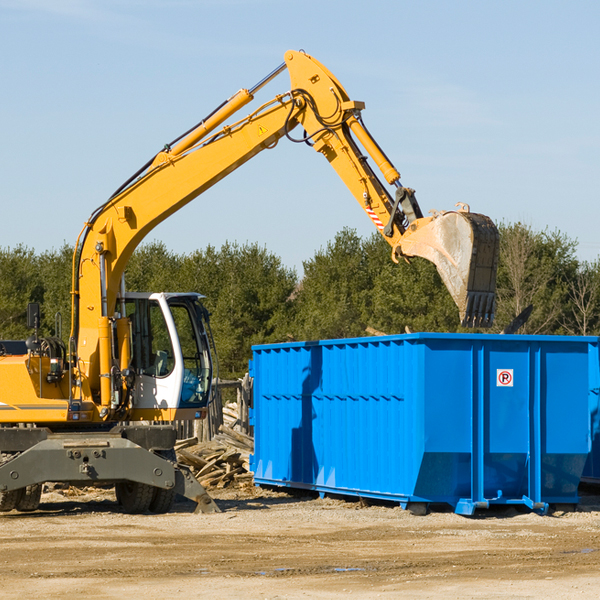 what size residential dumpster rentals are available in Kellyville